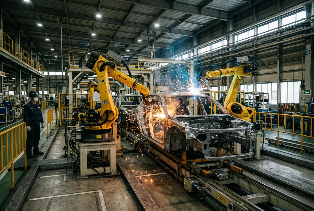 UK Car Production Falls 1.2 Percent in June